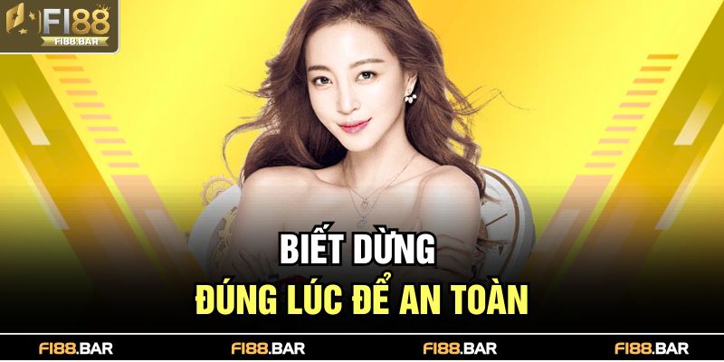 Biết dừng đúng lúc để an toàn