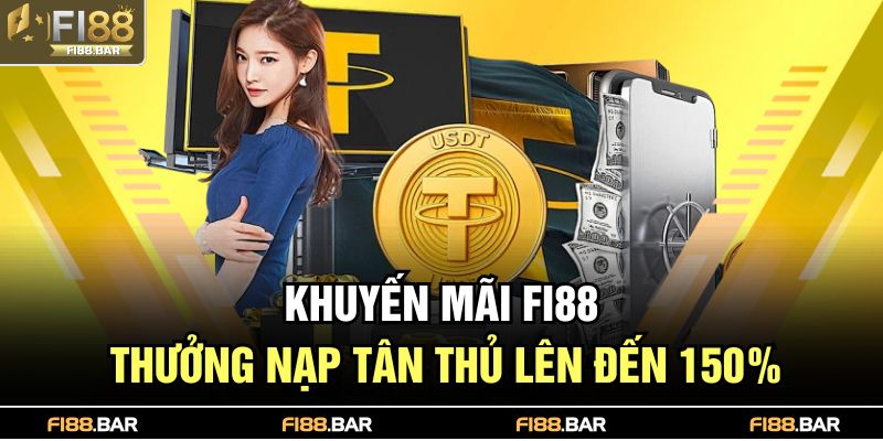Khuyến Mãi FI88 2025: Tổng Hợp Ưu Đãi Cực Hot Không Thể Lỡ 2 Khuyến mãi FI88 - Thưởng nạp tân thủ lên đến 150%